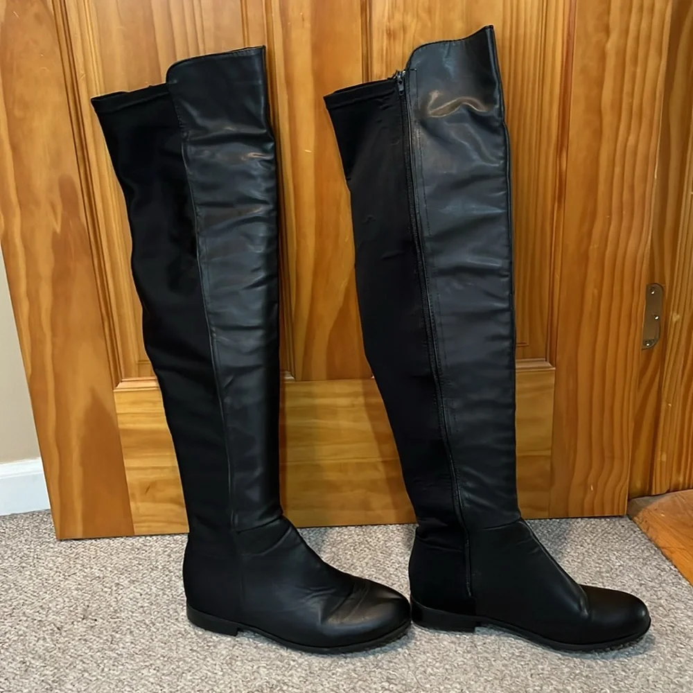 Finley-1 Over the Knee Black Boots - Picture 2 of 6
